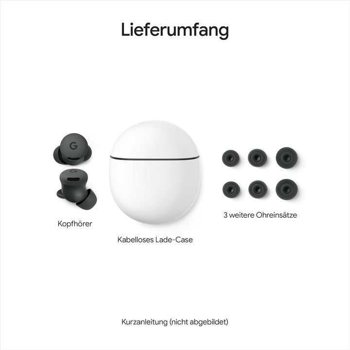 Google Pixel Buds 2a – Kabellose Kopfhörer mit aktiver Geräuschunterdrückung – Leicht und bequem – W