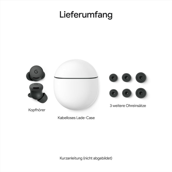 Google Pixel Buds 2a – Kabellose Kopfhörer mit aktiver Geräuschunterdrückung – Leicht und bequem – W