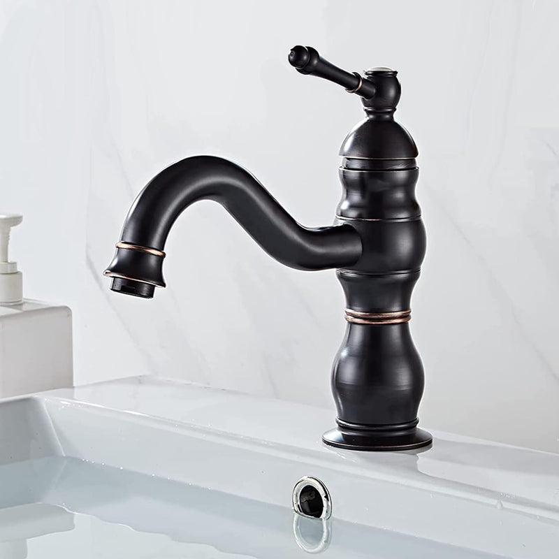 kisimixer Waschtischarmaturen Schwarz Matt Wasserhahn, Armaturen Waschtischarmatur 360°Schwenkbar au