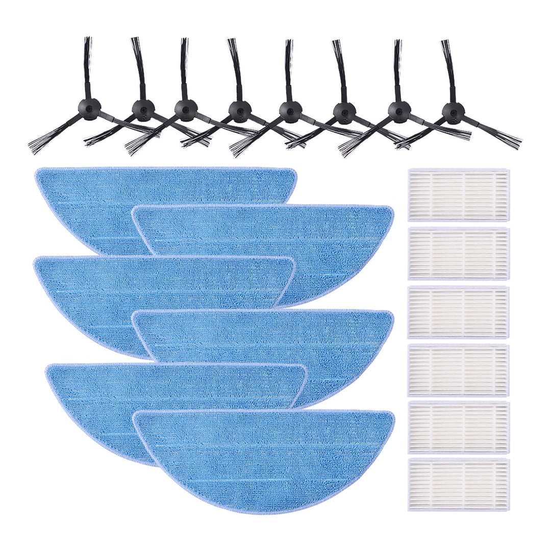 KEEPOW 20 Stück Ersatzteile Zubehör Filter HEPA Tuch Velcro für ILIFE ZACO V3 V3S V5 V5S V5S Pro V5x
