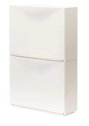 Schuhschrank, Weiss, 2 Stück