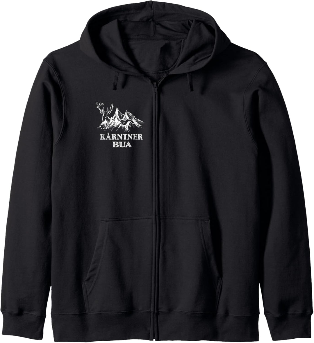 Kärnten T-Shirt Kärntner Bua Hirsch & Berg Herren Kärnten Kapuzenjacke