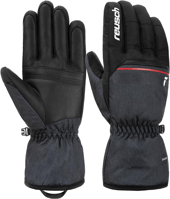 Reusch Herren Snow King Garantiert Winddichte und Extra Atmungsaktive Skihandschuhe Softshellhandsch