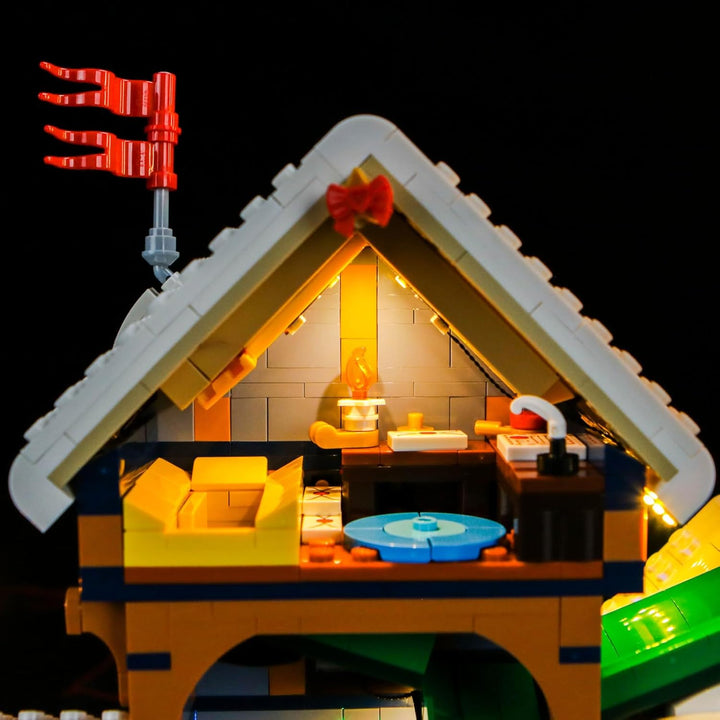 BrickBling Fernbedienung Licht-Kit Kompatibel mit Lego Santa's Post Office 10339 (Kein Modell), Led