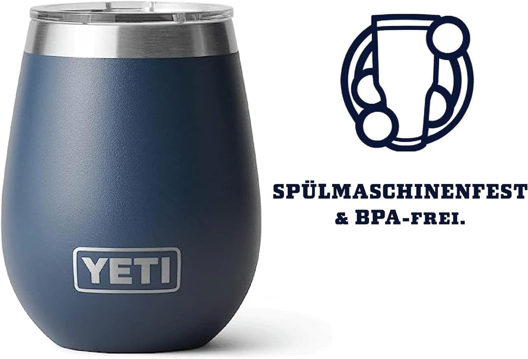 YETI Rambler Weinbecher, Navy, 10oz (296ml), Navy