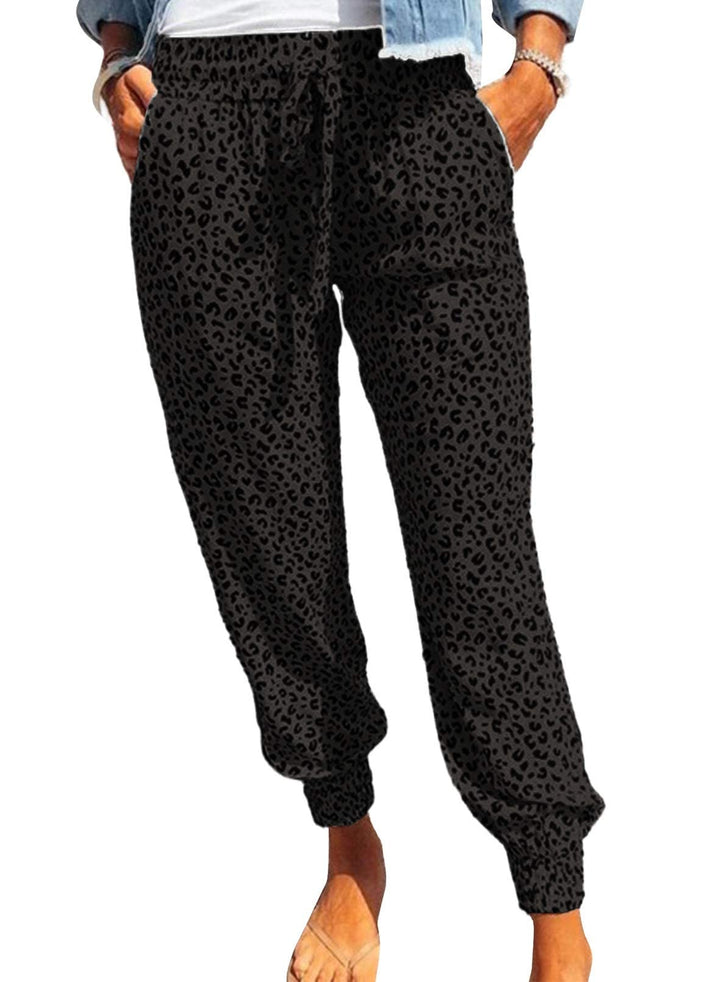 Dokotoo Damen Jogginghose Lang Freizeithose Sporthose Elastisch Pumphose Haremshose Lässige Lose Sto