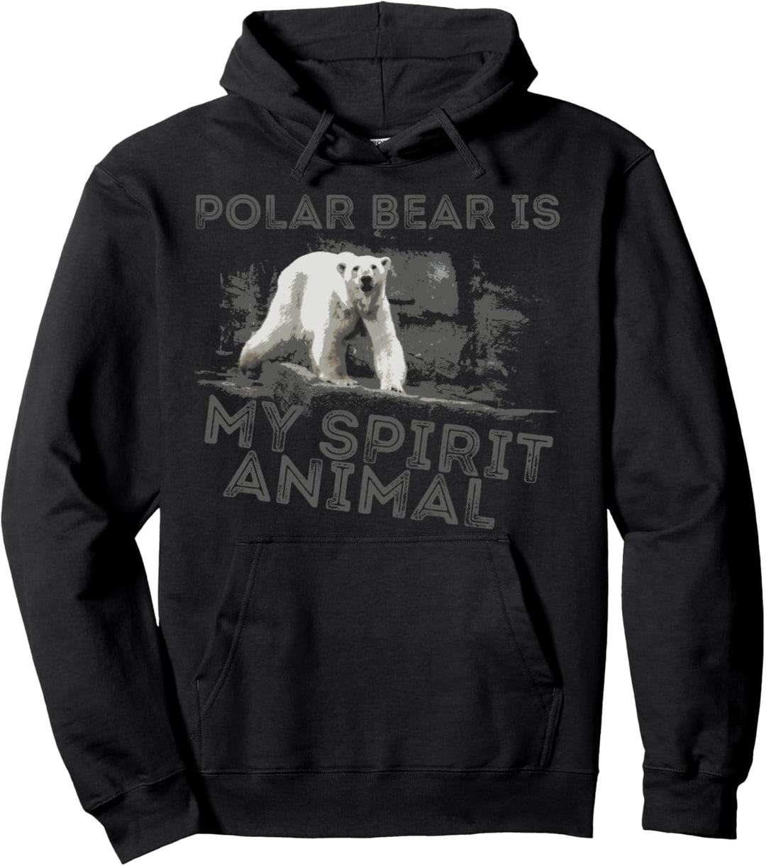 Eisbär ist mein geistiges Tier Pullover Hoodie