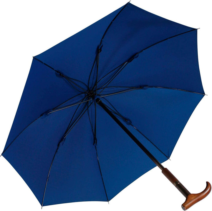 Stützschirm höhenverstellbar mit Holzgriff - blau, Blau