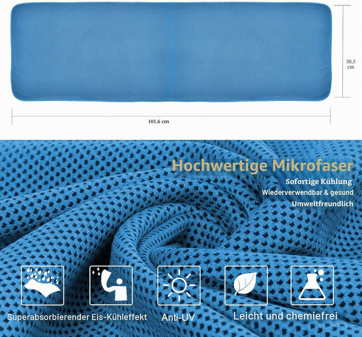 SZELAM Kühlendes Handtuch,EIS-Handtuch,Atmungsaktives,kühles Handtuch,Mikrofaser-Handtuch für Yoga,