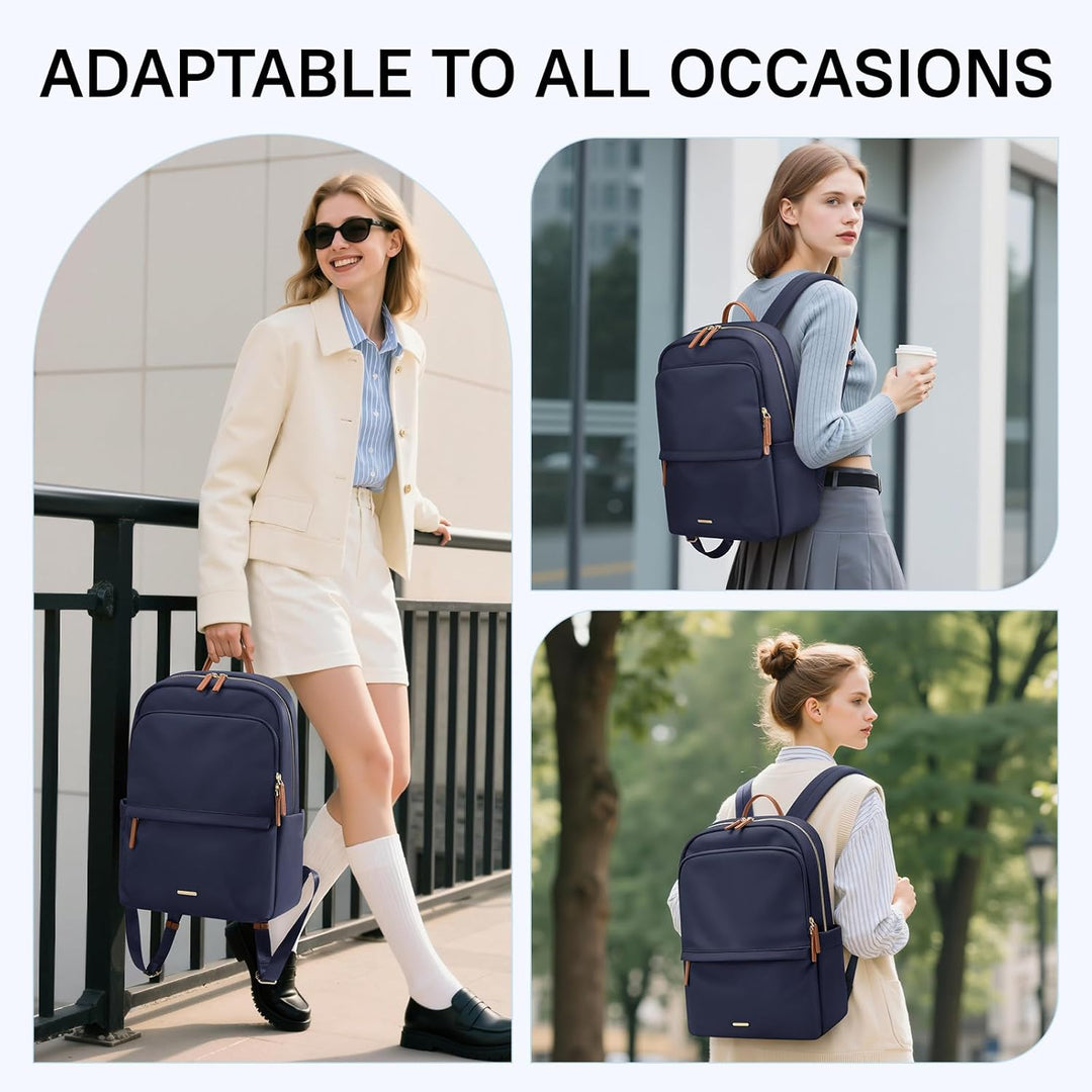 GOLF SUPAGS Laptop Rucksack für Damen Casual Daypack für Arbeit Reisen College Schulrucksack Handtas