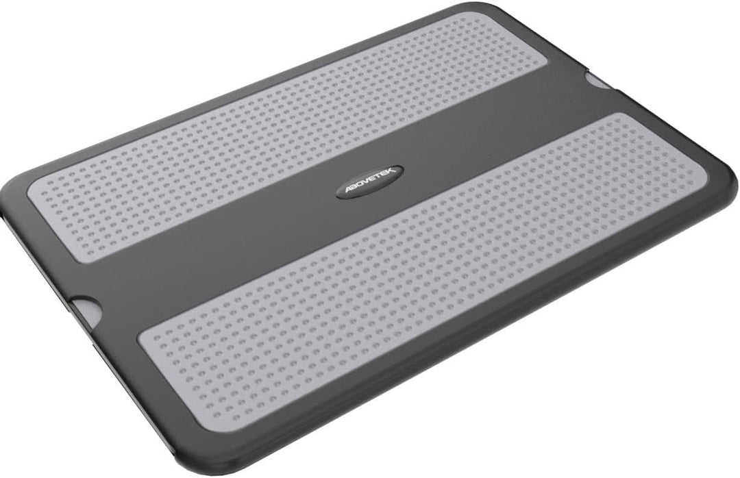 AboveTEK Tragbarer Laptopunterlage mit einklappbarem Mauspad-Tablett Links/rechts, Hitzeschutz Table