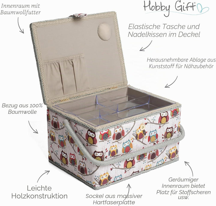 Hobby MRL 95 Gift Grosse Nähkiste, Johlen, 23.5 x 31 x 20cm, Johlen