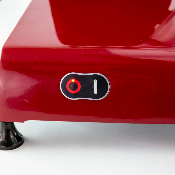 Berkel Red Line 300 Aufschnittmaschine rot - Schneidemaschine für die Küche inkl. handgefertigtes Ei
