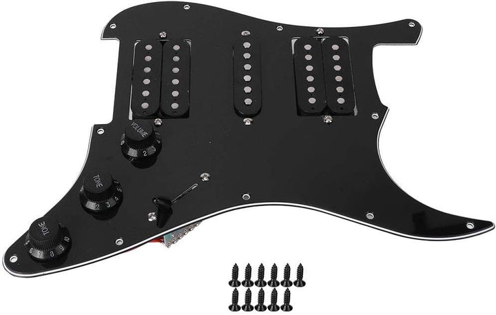 11 Loch Prewired Loaded, Strat Loaded Pickguard, Humbucker Pickups Set mit vorverdrahtetem HSH-Tonab