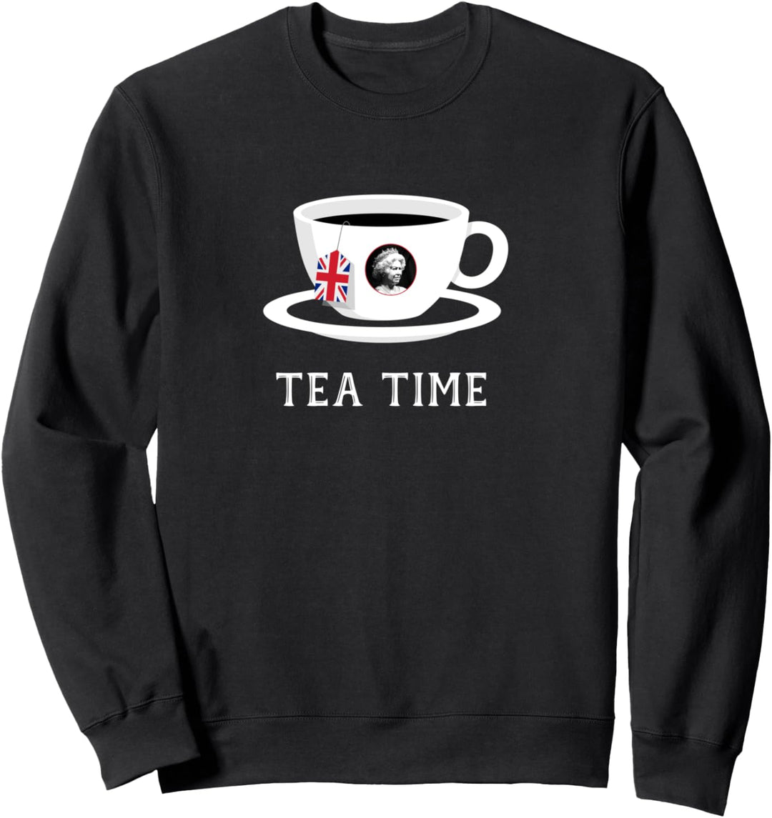 Tea time Queen Elizabeth II UK Memoriam 1926 - 2022 tee cup Sweatshirt
