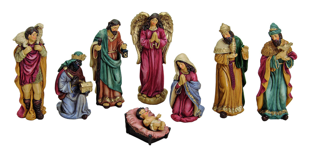 Davartis Deko Weihnachtskrippe Krippefiguren Set 5-16cm (1x 8tlg.)