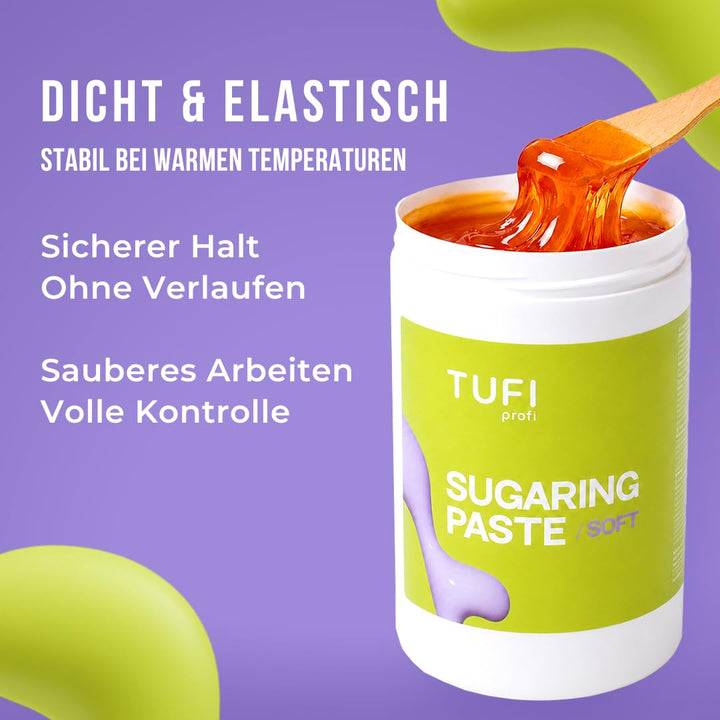 Zuckerpaste SOFT – Sugaring Paste zur Haarentfernung &amp; Enthaarung, für Körper, Beine, Arme und Rücke
