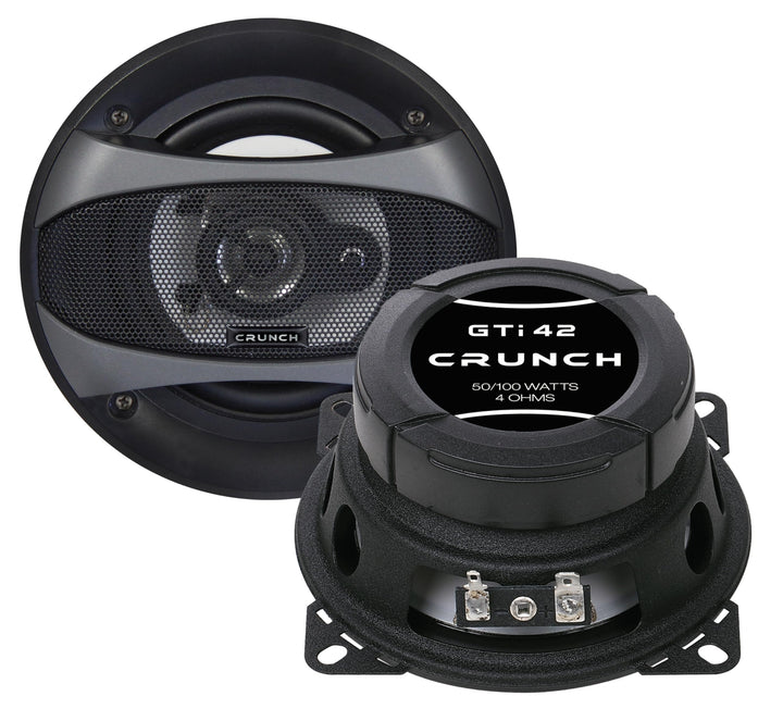 Crunch GTI 42-2 Wege Koax-Lautsprecher 10 cm aus der GTI Performance Lautsprecher Serie | 1 Paar CAR