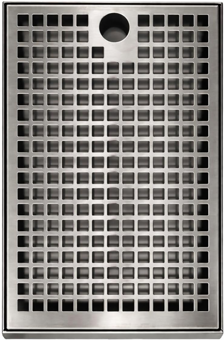 Tropfblech zum Auflegen 2 Teilig aus Edelstahl 239x170x12mm