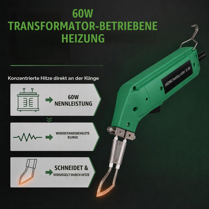 JIADING Der Seilschneider schneidet Segelseile, schneidet Stoff von industriellen Seilen, Seilschnei