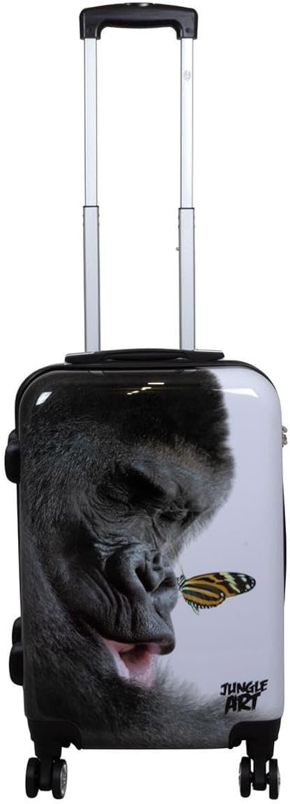 Hartschalen Koffer Trolley mit hochwertigem Motiv Print Gorilla Handgepäck, Grösse M Gorilla M, Gori