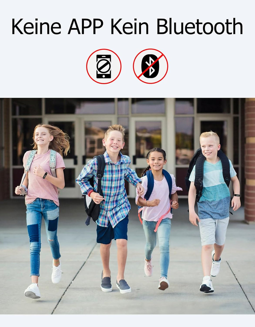 GRV Schrittzähler Uhr Ohne Bluetooth/App/Handy für Damen Herren Kinder,Fitness Tracker Fitnessuhr mi
