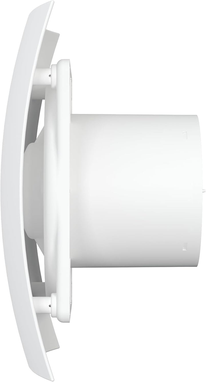 Vlano WING 100 Badlüfter, Standard, 100 mm, Rückschlagklappe, Leiser Betrieb, 90 m³/h, 25 dB(A), Wei