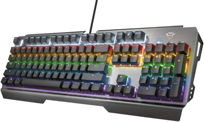 Trust Gaming GXT 877 Scarr Mechanische Gaming Tastatur QWERTZ Deutsches Layout (Lineare Mechanische