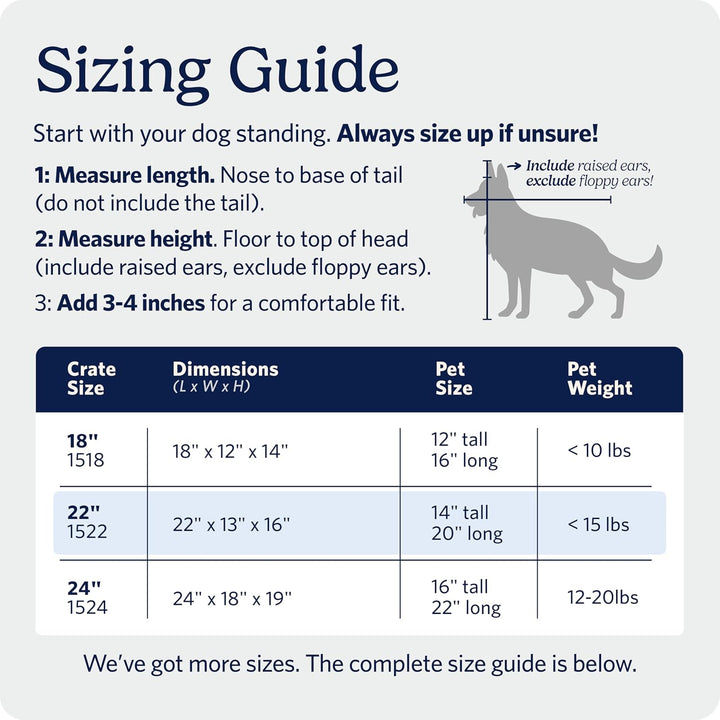MidWest Homes for Pets iCrate Modell 1522 Hundebox, ca. 58 cm lang, mit Einzeltür, auslaufsicherer B
