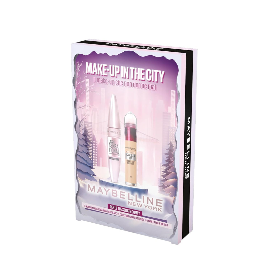 Maybelline New York Make Up in The City Geschenkbox Lash Sensational Mascara Very Black + Der Lösche