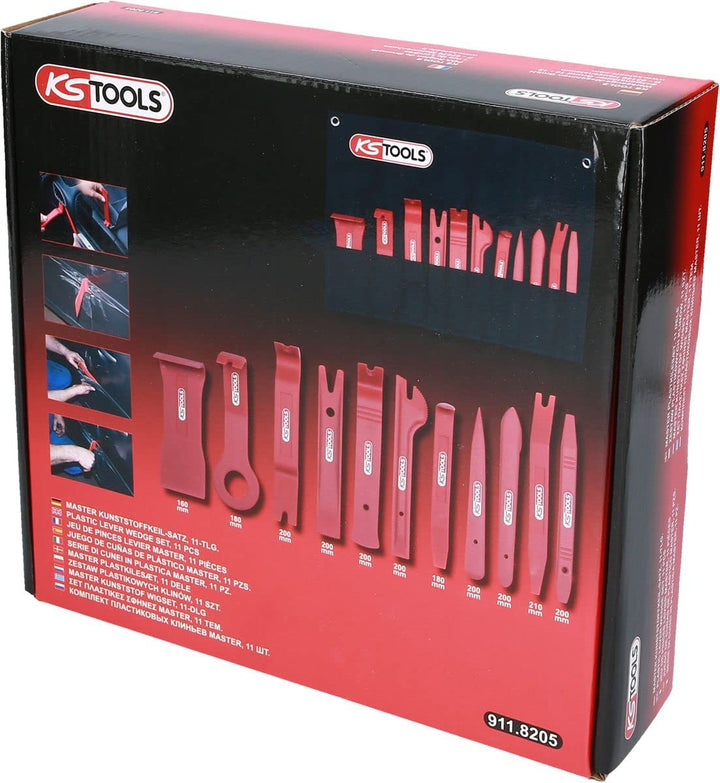 KS Tools 911.8205 MASTER Kunststoffkeil-Satz, 11-tlg