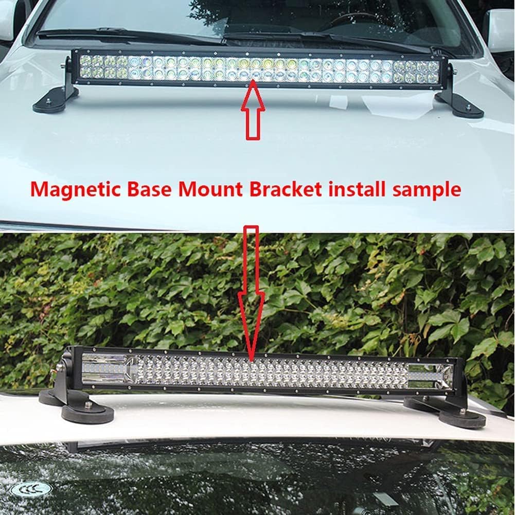 Willpower 2 Stück magnetische Halterungen Universal Saugnapf Halter Magnet Basishalterung für gerade