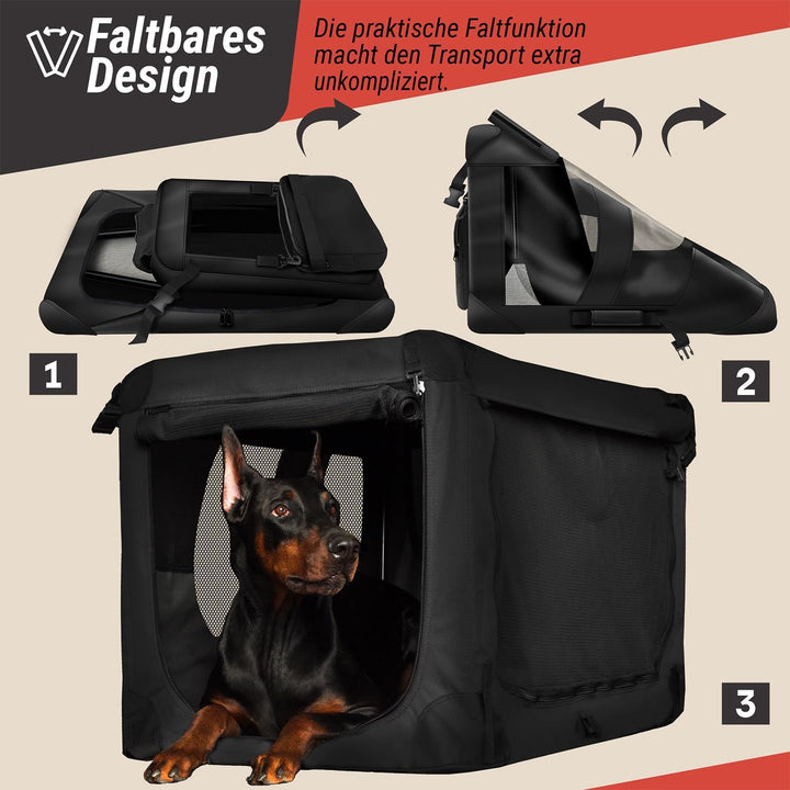 Hunde-Transportbox Tier Hundebox Transporttasche faltbar Hundetasche Haustier-Transport Atmungsaktiv