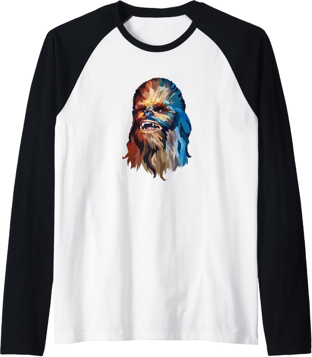 Star Wars Chewbacca Awesome Geometric Style Chewie Portrait Raglan