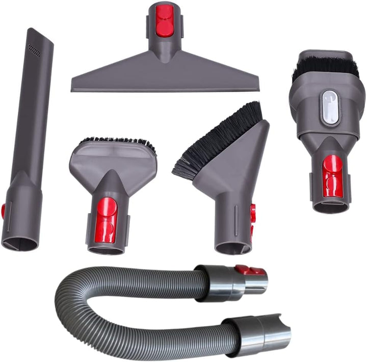Zubehör Set Ersatz 6 Stücke für Dyson Bürste mit Verlängerungs-Schlauch, Düse Set Dyson V7 V8 V10 V1