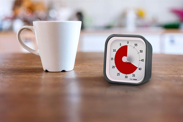 Time Timer MOD (anthrazit) Ein visueller 60-Minuten-Countdown-Timer für Klassenzimmer, Besprechungen