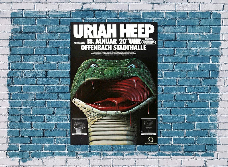 Uriah Heep - Innocent Victim, Frankfurt 1978 » Konzertplakat/Premium Poster | Live Konzert Veranstal