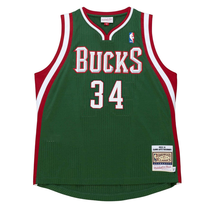 Mitchell & Ness NBA Milwaukee Bucks Giannis Anteokounmpo Road Trikot Herren S Grün, S Grün