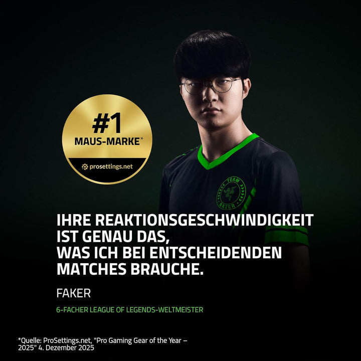 Razer Viper V4 Pro - kabellose symmetrische E-Sport-Gaming-Maus - Ultraleicht 49g - HyperSpeed Gen-2