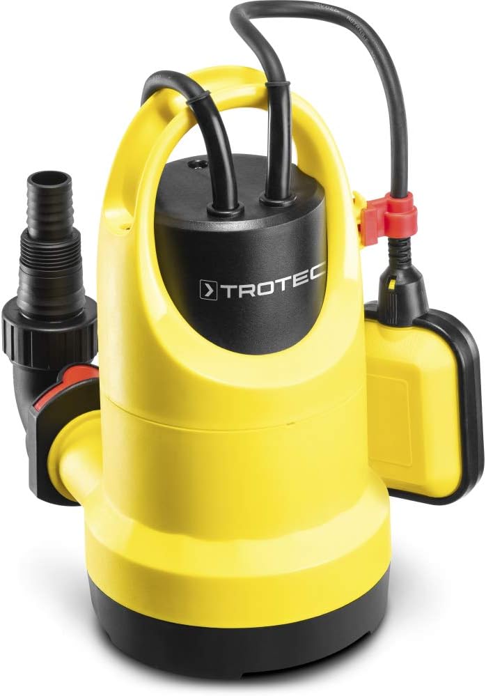 TROTEC Klarwasser-Tauchpumpe TWP 4006 E IPX8 Schutzart, 400 W, 7,5 m Förderhöhe, 7.300 l/h Förderlei