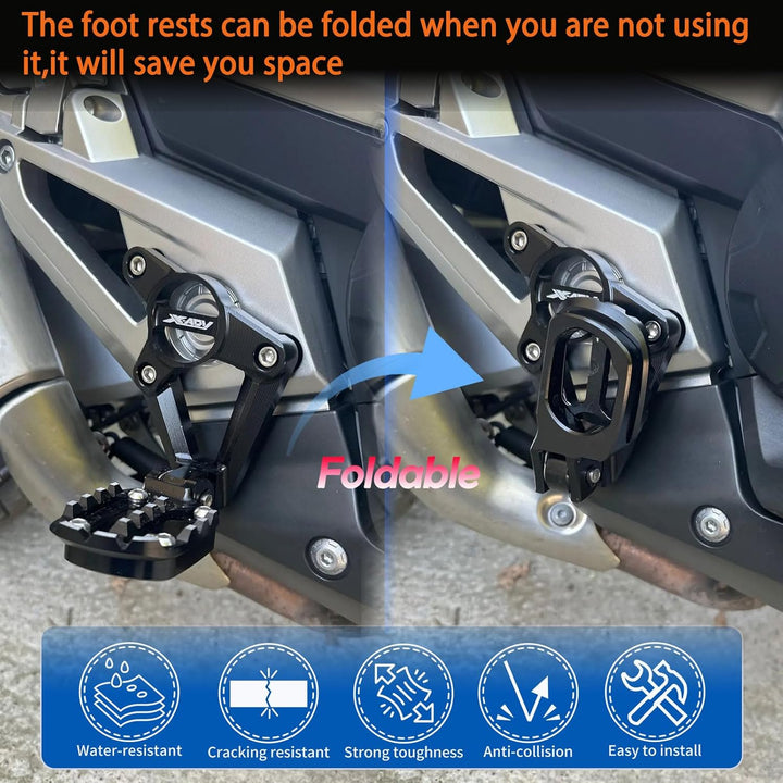 Midimttop Hinten fuss Stehen Fussrastenanlage Fussrasten Kompatibel mit HO-NDA X ADV X-ADV 750 XADV