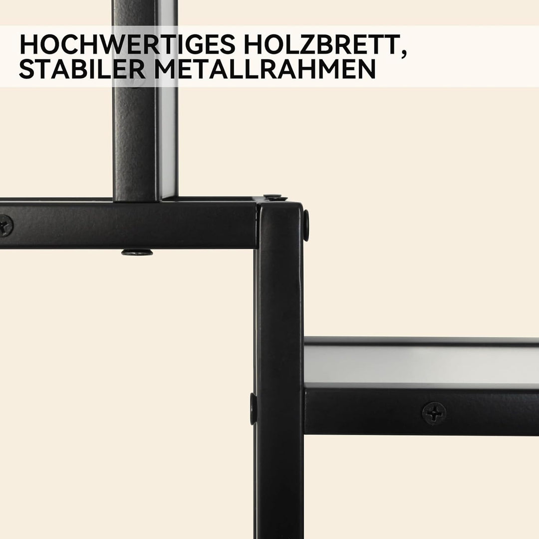 YOURLITE Weinregal Wand,Moderne Metall Bar Regale,mit LED-Licht,Holz,Weiss | Weinregale Display Rack