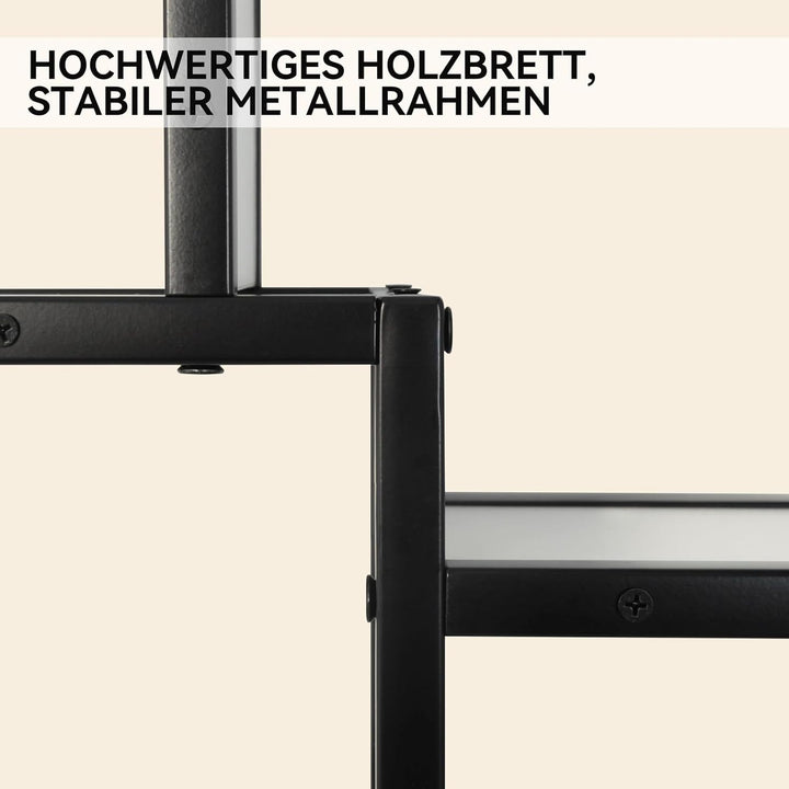 YOURLITE Weinregal Wand,Moderne Metall Bar Regale,mit LED-Licht,Holz,Weiss | Weinregale Display Rack