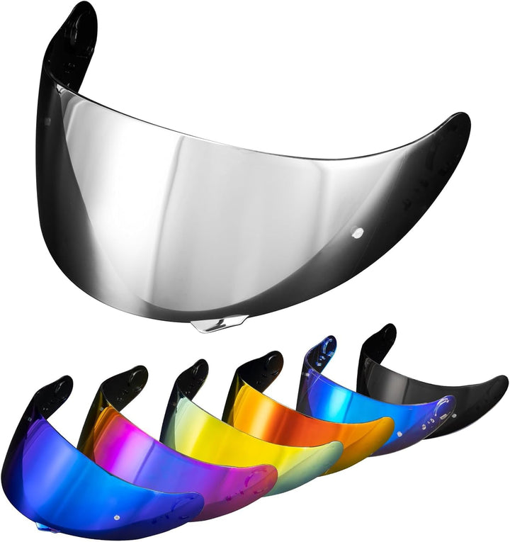 PSLER Helm Visier Verspiegelt für Shoei GT Air GT Air 2 TC-5 TC-9 Neotec CNS-1,Helmvisier Getöntes V