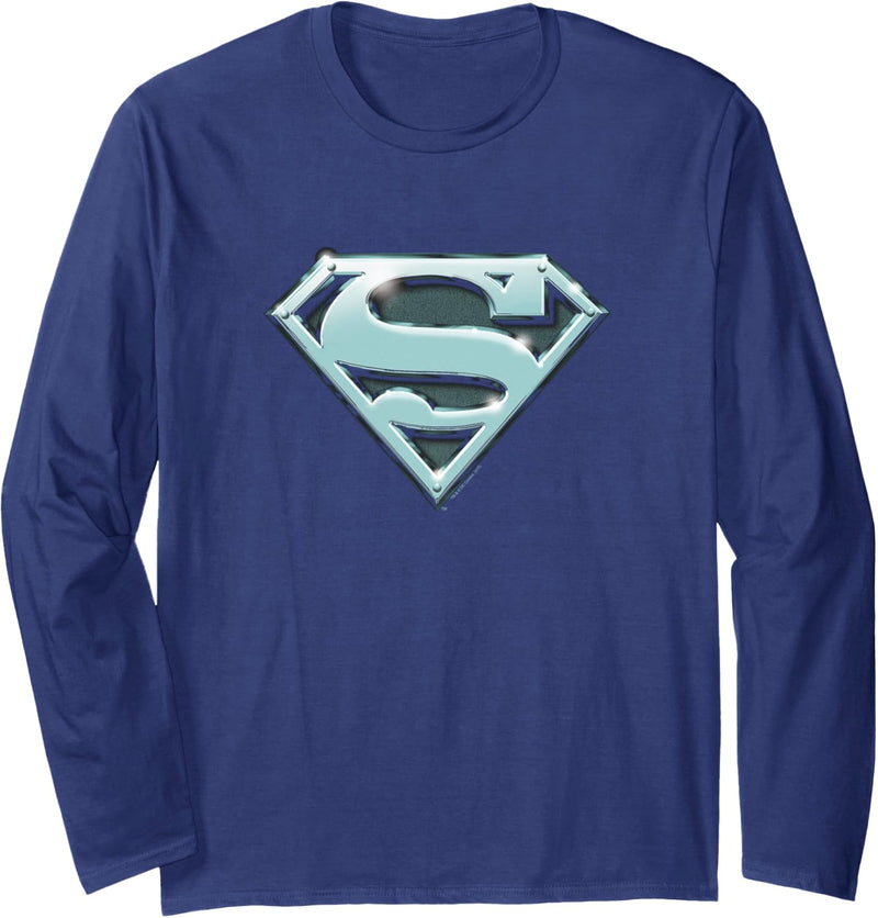 Superman Chrome Shield Langarmshirt