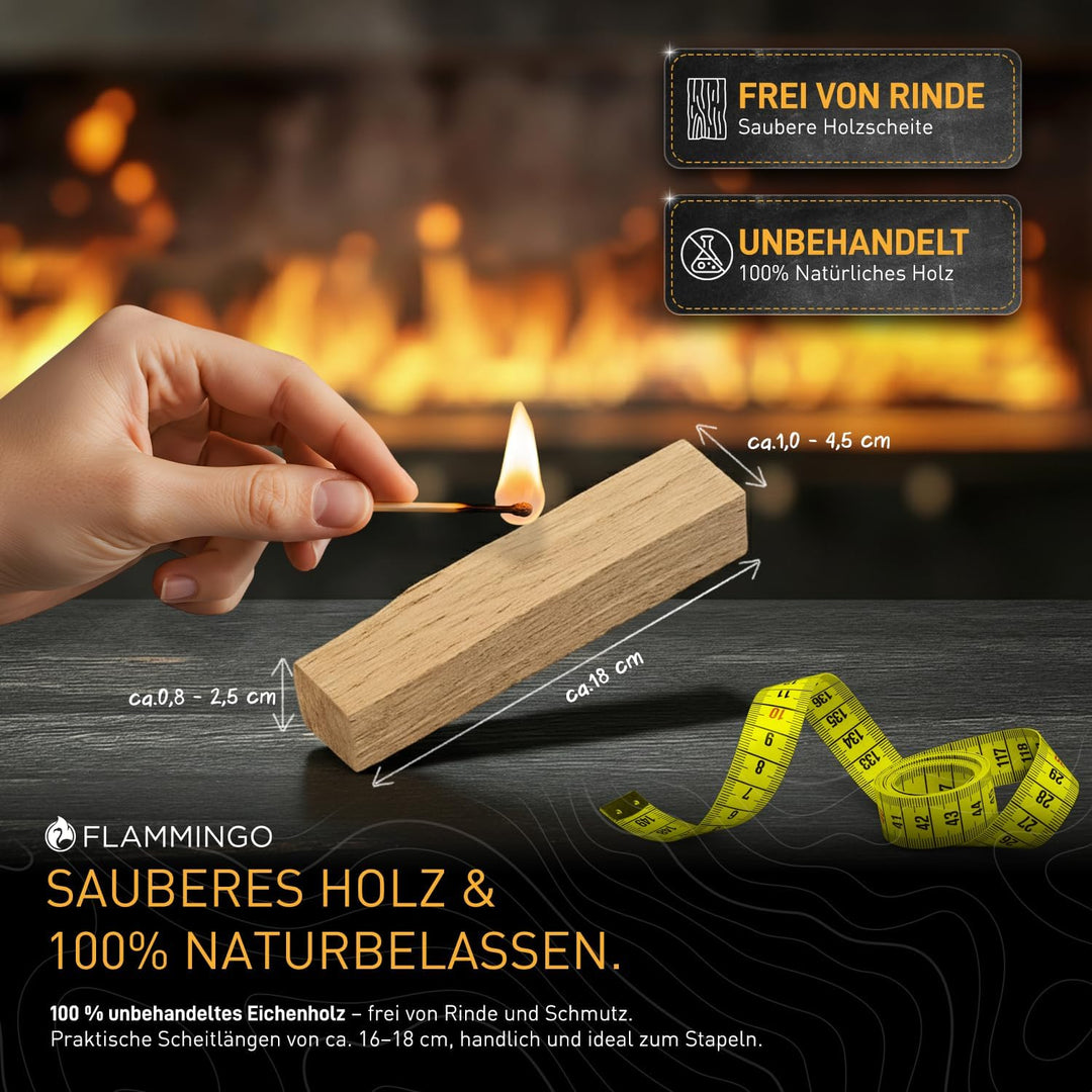 30kg Anzündholz Anfeuerholz Anmachholz Brennholz Kaminholz Ofenholz Smoker Grill BBQ Trocken Ofenfer