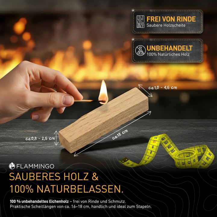 30kg Anzündholz Anfeuerholz Anmachholz Brennholz Kaminholz Ofenholz Smoker Grill BBQ Trocken Ofenfer