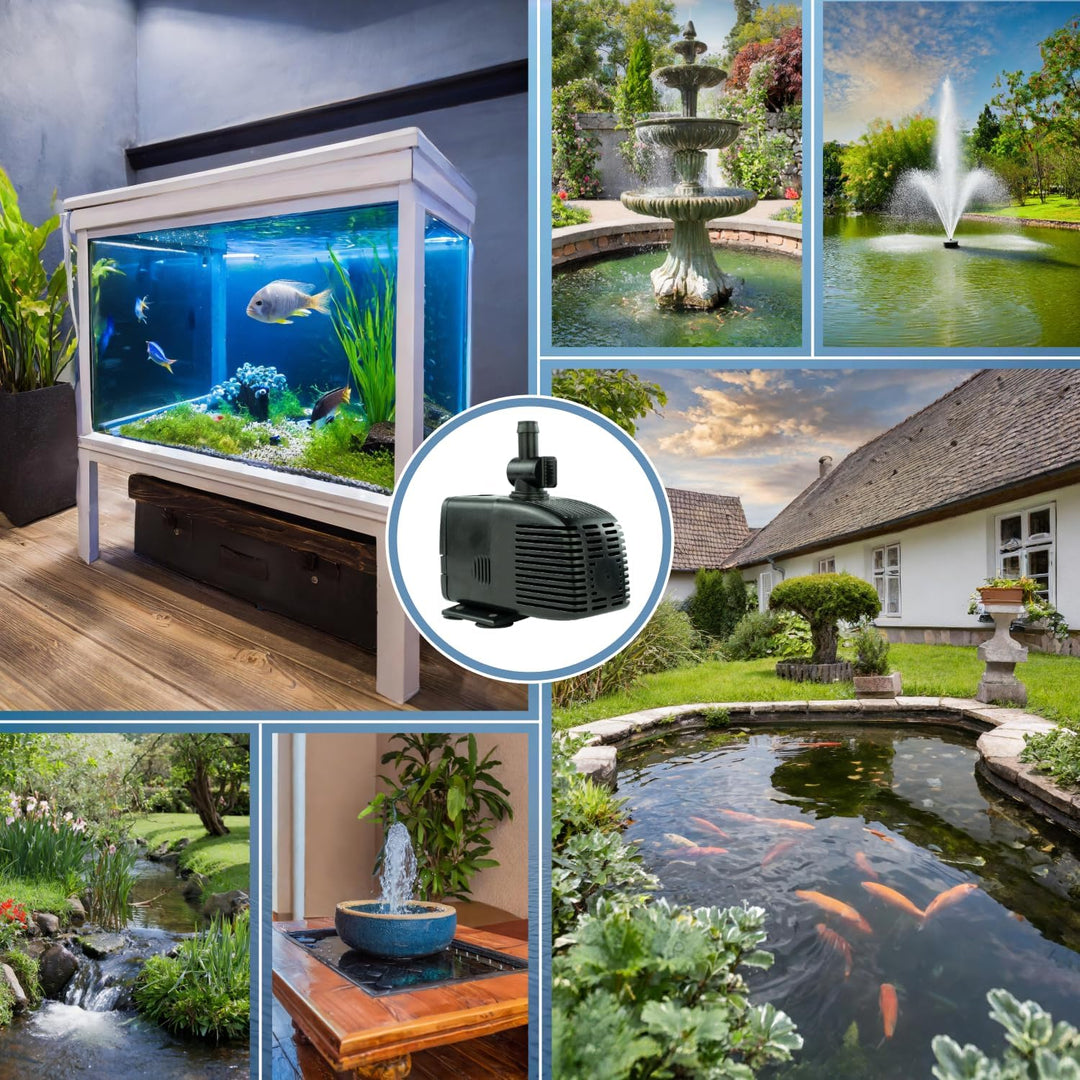 Kerry Pumpe Teichpumpe Wasserspielpumpe bis zu 1000 l/h, 17W