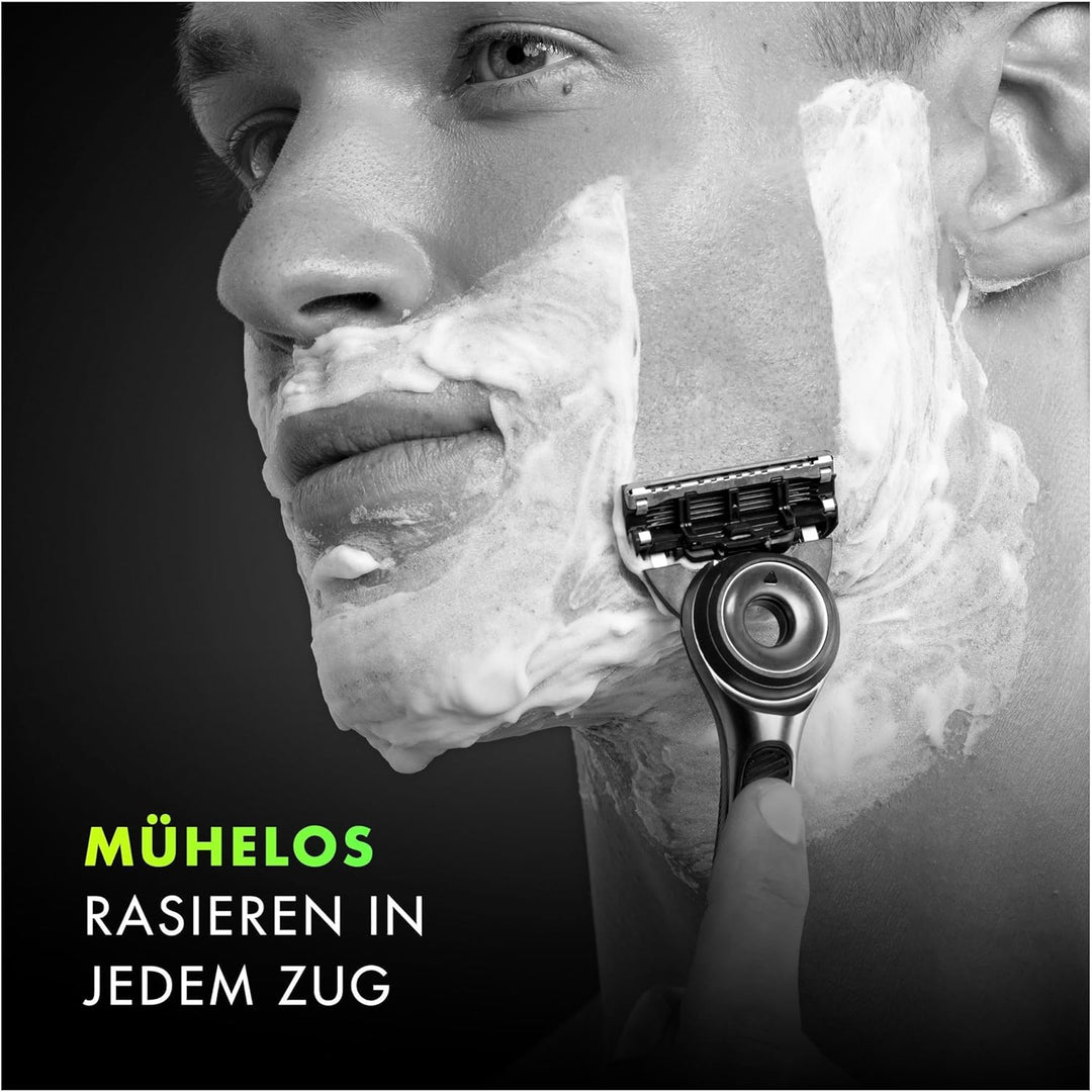 Gillette Labs Nassrasierer Herren, Rasierer mit Reinigungs-Element + 5 Ersatzklingen, Geschenk für M