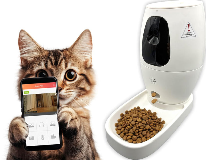 Berger + Schröter | Smart Pet Feeder für Hund und Katze, smarte Futterstation und Kamera für Haustie